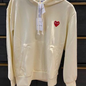 Comme Des Garcons Play Heart Applique Hoodie